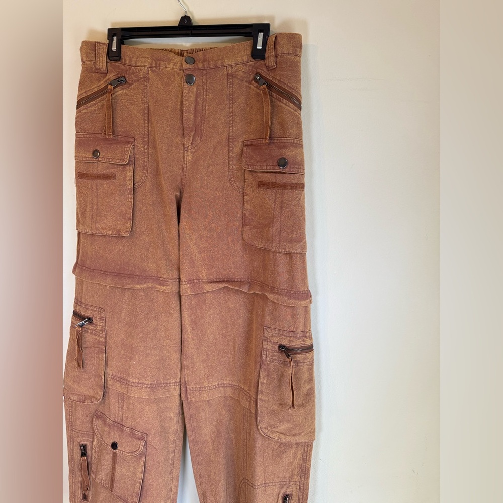 Oli & Hali Rust Orange Cargo Pants *NEW WITHOUT TAGS* - Picture 8 of 15